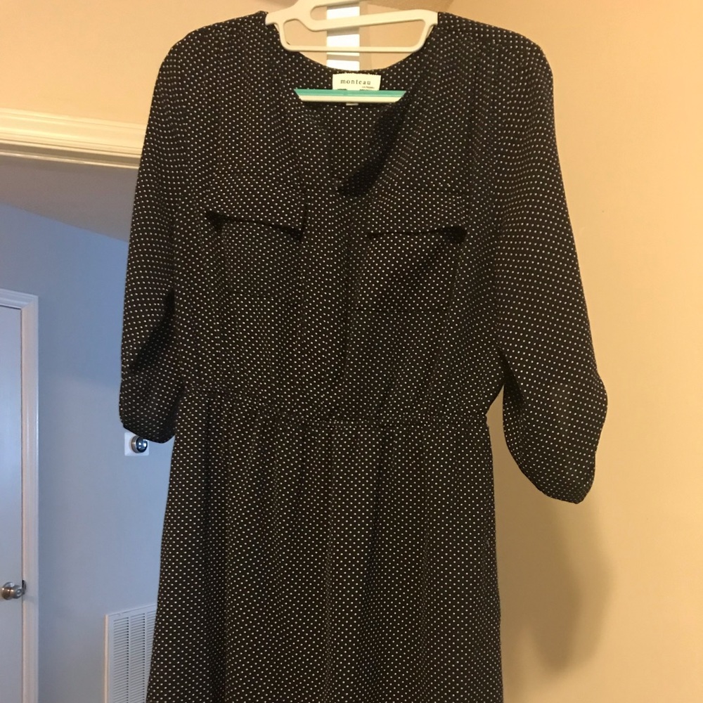 Black & White Polka Dot Dress 👗 🖤